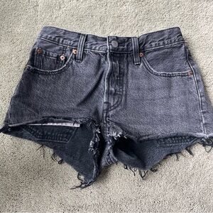 Levi’s 501 Black Denim Shorts